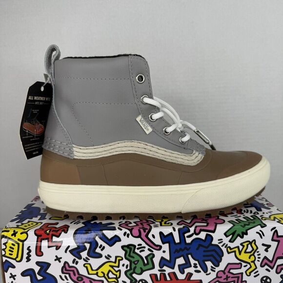 Vans Standard Mid Snow MTE Mens Size 7.5 Womens Size 9 Waterproof Boots Gray Gum - Picture 1 of 11